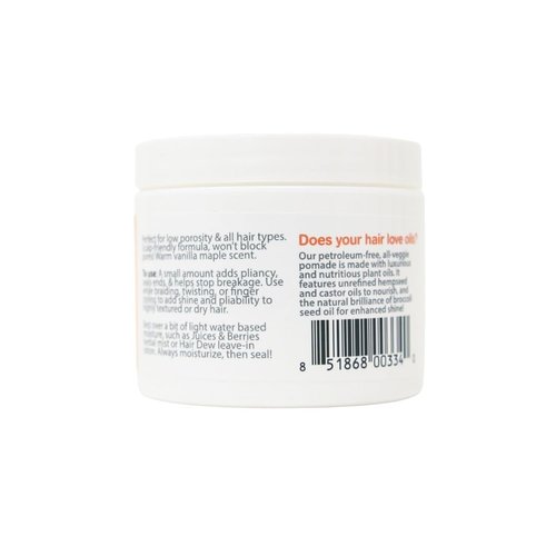 Oyin Handmade Burnt Sugar Pomade - All-Natural Humectant Hair Pomade for Shine & Hydration | 4 oz