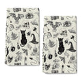 Witchy Gothic Kitchen Towels Set of 2 - Celestial & Cat Design, 16x24 Inches