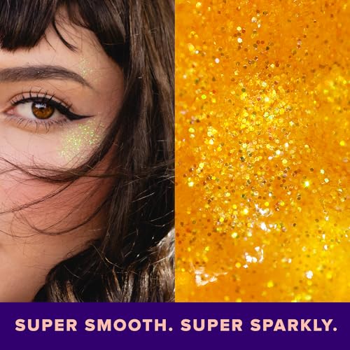 Unicorn Snot Holographic Body & Face Glitter Gel - Fire Variation, 1.7 oz