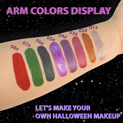 CAKAILA Gray Black Metallic Lipstick - Dark Liquid Lip Gloss, Long Lasting & Waterproof, Variation 06#