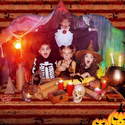 100 Ft Creepy Carnival Tablecloth Roll for Halloween Haunted Circus Backdrop