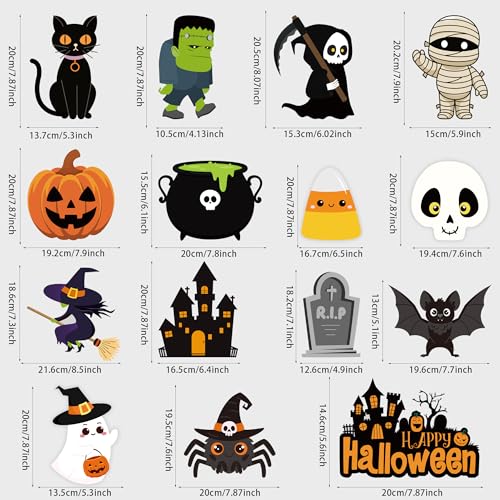 Halloween Hanging Swirl Decorations 36 Pcs Ceiling Streamers Ghost Pumpkin Witch