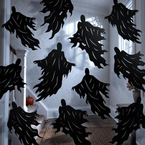 24 Pcs Halloween Wraith Hanging Decorations - No DIY Party Ornaments