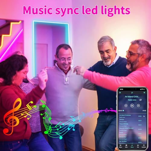 Outdoor Waterproof LED Strip Lights 400ft with App & Remote Control, Music Sync IP68 for Patio, Garden, Halloween