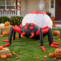 8FT Inflatable Halloween Spider Decoration with LED Lights, Weatherproof Yard Decor