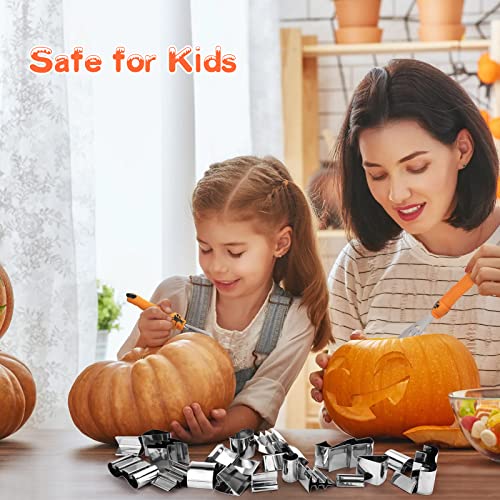 Pumpkin Carving Kit with Hammer - Safe and Easy Halloween Pumpkin Tools for Kids