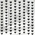 Black Heart Hanging Garland Gothic Party Decorations - 12 Pcs