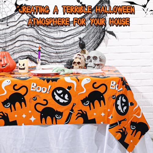 Halloween Ghost Tablecloth 54x108 Inches - Spooky Boo Day Decor