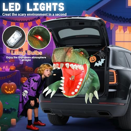 Inflatable Dinosaur Car Decoration Kit for Trunk or Treat - Dinasaur Variation