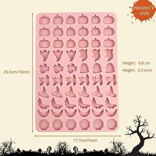 Halloween Pumpkin Ghost Bat 3D Silicone Chocolate Mold - Spooky Candy Making