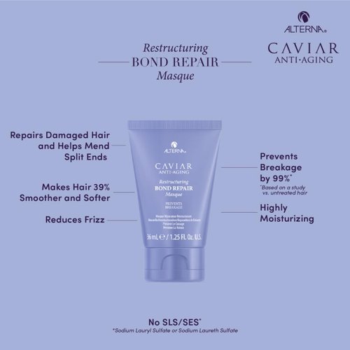 Alterna Haircare CAVIAR Anti-Aging Bond Repair Travel Kit - Strengthens & Protects Damaged Hair