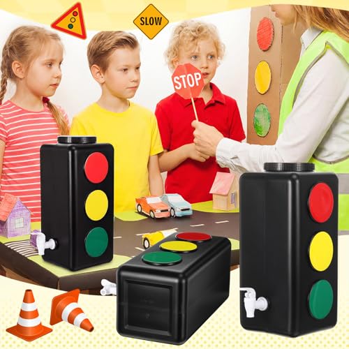 Traffic Light Drink Dispenser 1.5 Gallon Beverage Server for Party & Kids Events