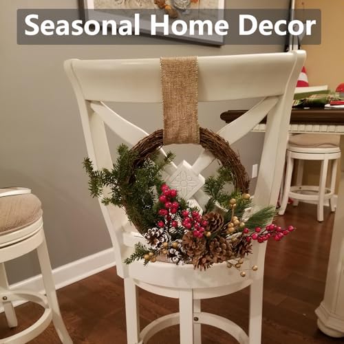 Natural Grapevine Twig Garland Wreaths - 2 Pack 15-Feet Rustic DIY Home Decor - Variation 1