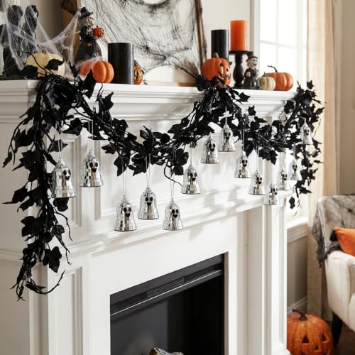 Halloween Disco Ghosts Decor - 16 Reflective Mirror Ornaments for Party & Home