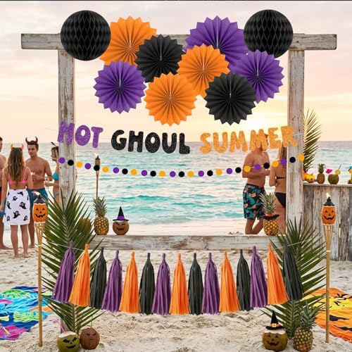 Halloween Summer Party Decorations Set - 26 Pieces for Spooky Events