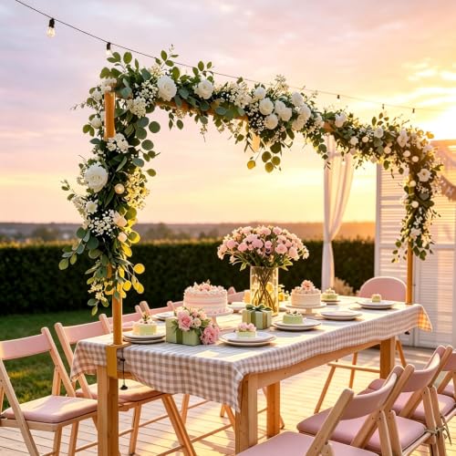 Adjustable Over-the-Table Rod Stand with Clamp for Decorations Gold