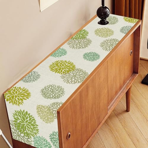 Boho Floral Table Runner 13x36 Inch with Dahlia Design - Seasonal Home Decor Variation of THIS listing