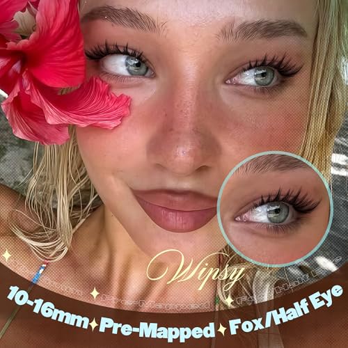 Eyelash Clusters Kit - Anime, Fairy, Fox Eye Styles, DIY Lash Extensions with Lash Bond & Seal