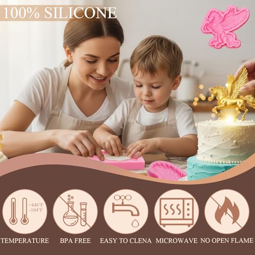 Unicorn Silicone Mold for Cake Decorating - Fly Hores Z362