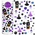 Halloween Floating Vase Filler Kit - Black & Purple Ghosts Candies Beads Set