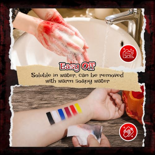 Halloween SFX Clown Makeup Kit with Fake Blood & Accessories - Variation SFX05