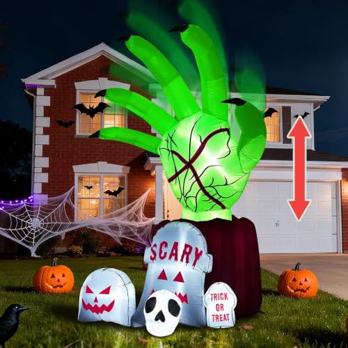 Garma 8.6 FT Halloween Inflatable Zombie Hand Yard Decor - Variation of Zombie Hand Tombs