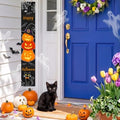 Halloween Porch Decor Welcome Sign - Outdoor Front Door Decorations - Halloween