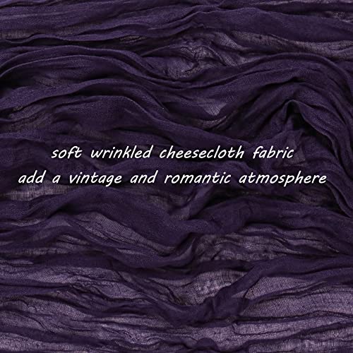 Dark Purple Cheesecloth Table Runner - 35x72 Inch Gothic Wedding Decor - Variation of THIS listing