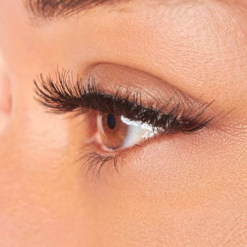 Medium Volume Wispy False Eyelashes - Pompadour Style, 16mm, 5 Pairs, Reusable & Easy to Apply