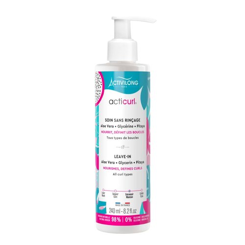 Activilong Acticurl Leave-In Cream - Nourishing Curl Definition & Frizz Control - 240 ml with Dragon Fruit & Aloe Vera