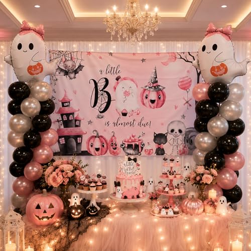 Halloween Ghost Balloons Set - 6 Foil Party Decorations for Halloween & Themed Events