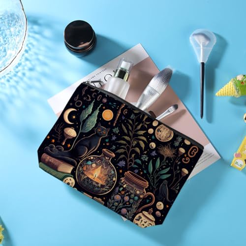 Halloween Makeup Bag Witchy Gifts Multicolor 0781 - Waterproof Travel Organizer