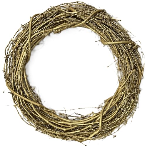 18-Inch Painted Grape Vine Wreath for DIY Craft Projects and Holiday Decor