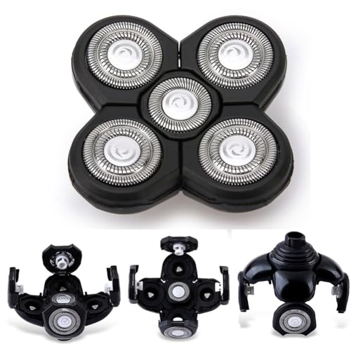 3 Pcs Shaving Blade Refills Compatible with Head Shaver for Bald Men - Silver