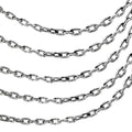 Halloween Plastic Chain Set - 5 Pack 6-Foot Fake Chains for Costume & Party Decor