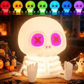 Pet Skeleton Skull Night Light RGB Skeleton Halloween Decor Gift - Kid Safe