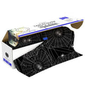 Plastic Table Cover Roll 54in x 100ft - Custom Cut for Tables, Halloween Web Variation