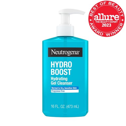 Neutrogena Hydro Boost Face Wash - Fragrance-Free Hydrating Gel Cleanser with Hyaluronic Acid | 16 fl. oz