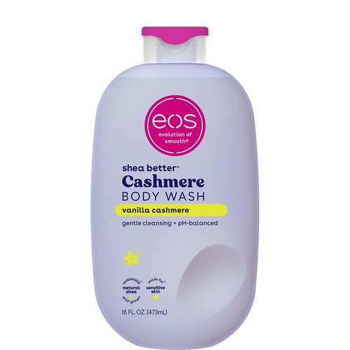 EOS Body Wash - Moisturizing Vanilla Creamy Gel with Shea Butter & Vitamin E | 16 fl oz