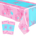 Pink 2-Piece Plastic Tablecloth for Parties and Events - Oudain
