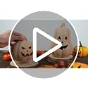 Handmade Terracotta Pumpkin Decorations Set - Halloween & Fall Decor, 2 Pcs