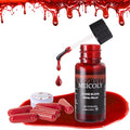 Fake Blood Washable Edible Stage Blood with 6 Capsules - Bright, 0.5 Oz
