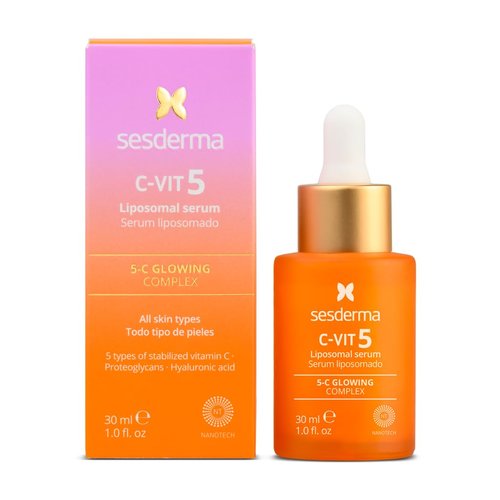 Sesderma C-VIT 5 Fusion Vitamin C Serum - Boost Hydration & Radiance | Antioxidant Defense, 1.0 fl. Oz