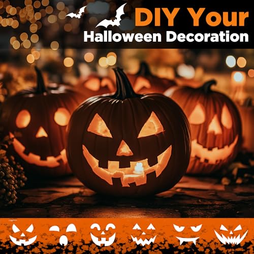 Halloween Pumpkin Carving Kit 11PCS with Stencils - Festive Pumpkin Tools Set