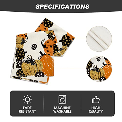 Halloween Orange Table Runner 13x36 Inch - Spun Polyester Home Decor