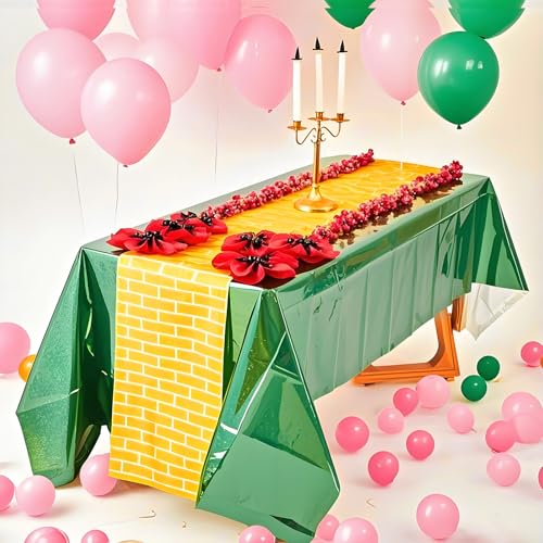 Yellow Brick Table Runner - 48 Pcs Wizard Party Decorations - Brick Variation