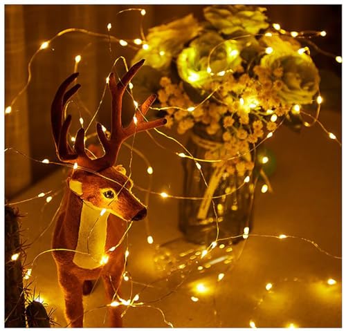 USB Powered Fairy String Lights - Warm 2m 20 LEDs for Desk Office Christmas Party Decoration - Variation of Warm / 5