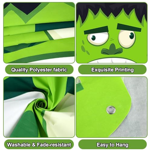Halloween Car Decorations Kit Green Zombie Trunk or Treat Backdrop for SUV & Garage