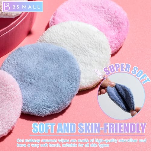 Reusable Makeup Remover Pads with Storage Box - Gentle Facial & Eye Cleansing Wipes Set