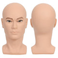 RUISIMEI Bald Mannequin Head Male Professional Cosmetology Manikin Head for Wig Making, Display wigs, eyeglasses, hairs, T pins,with Free Clamp